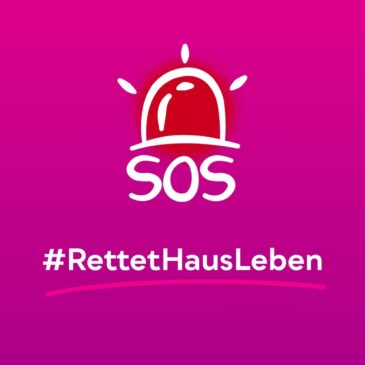Flyer zur Aktion SOS #RettetHausLeben